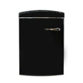 3.2 cu. ft. Retro Convertible Freezer-Refrigerator in Black A304