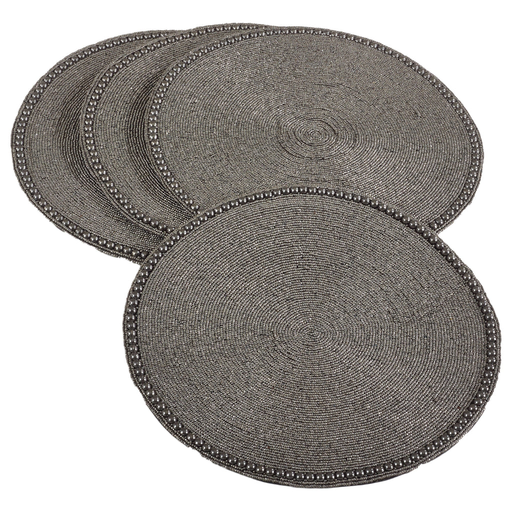 Glass Beaded Placemat Set of 4 B505