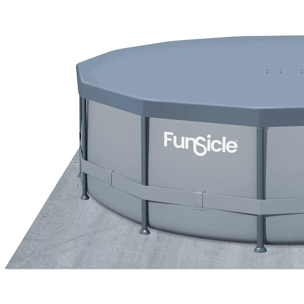 16 ft Round Above Ground Swimming Frame Pool K55598