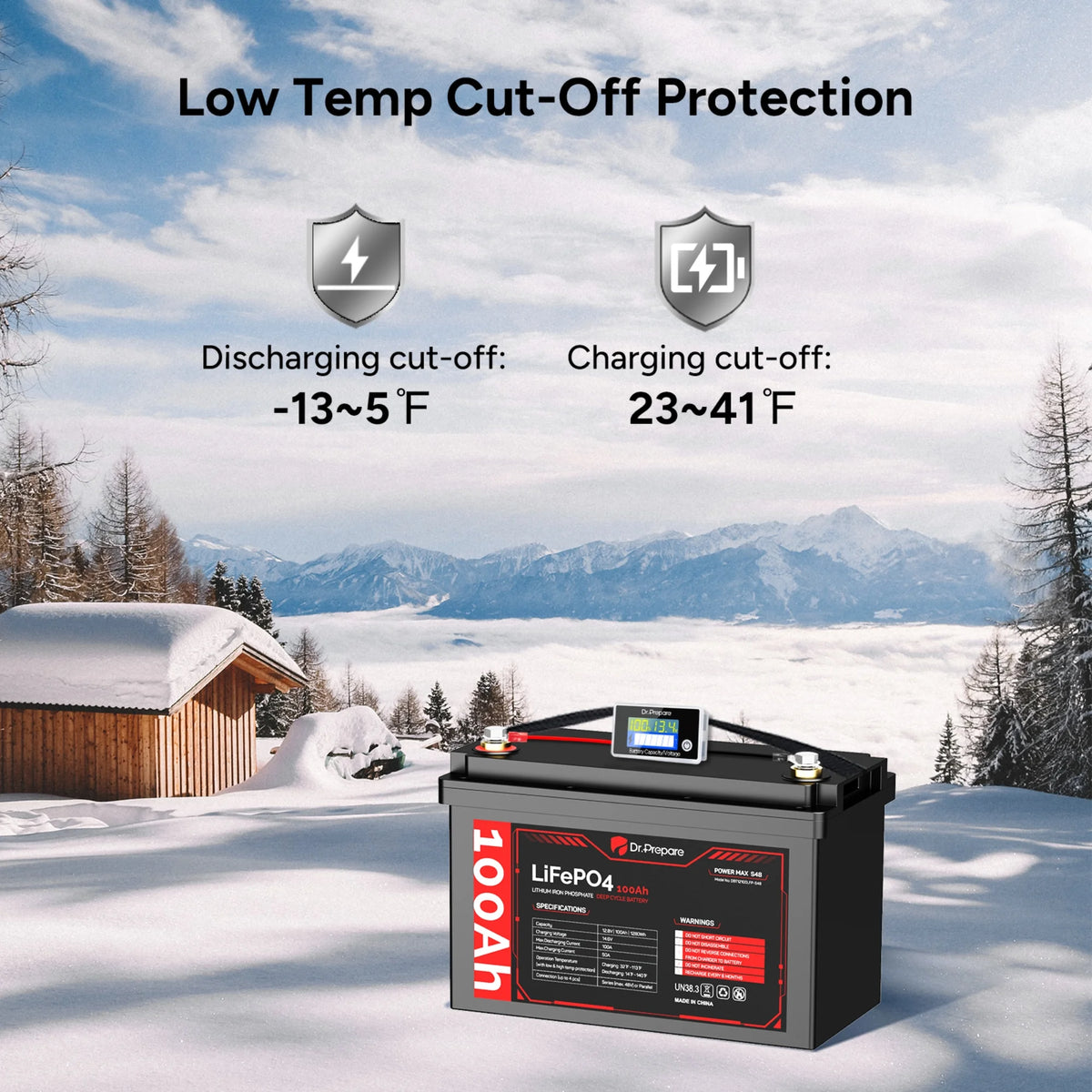 100Ah LiFePO4 Lithium Deep Cycle Battery C7321