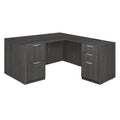 Ash Grey L-Desk with Return T671