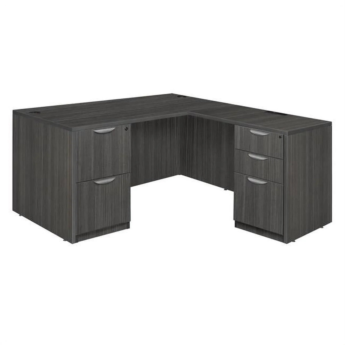 Ash Grey L-Desk with Return T671