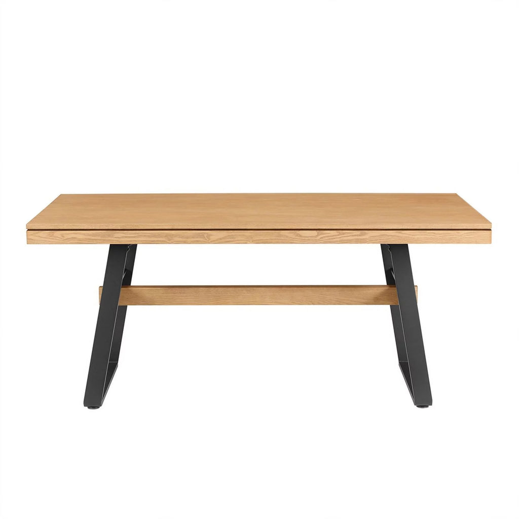 72" Light Oak Wood Dining Table O669258