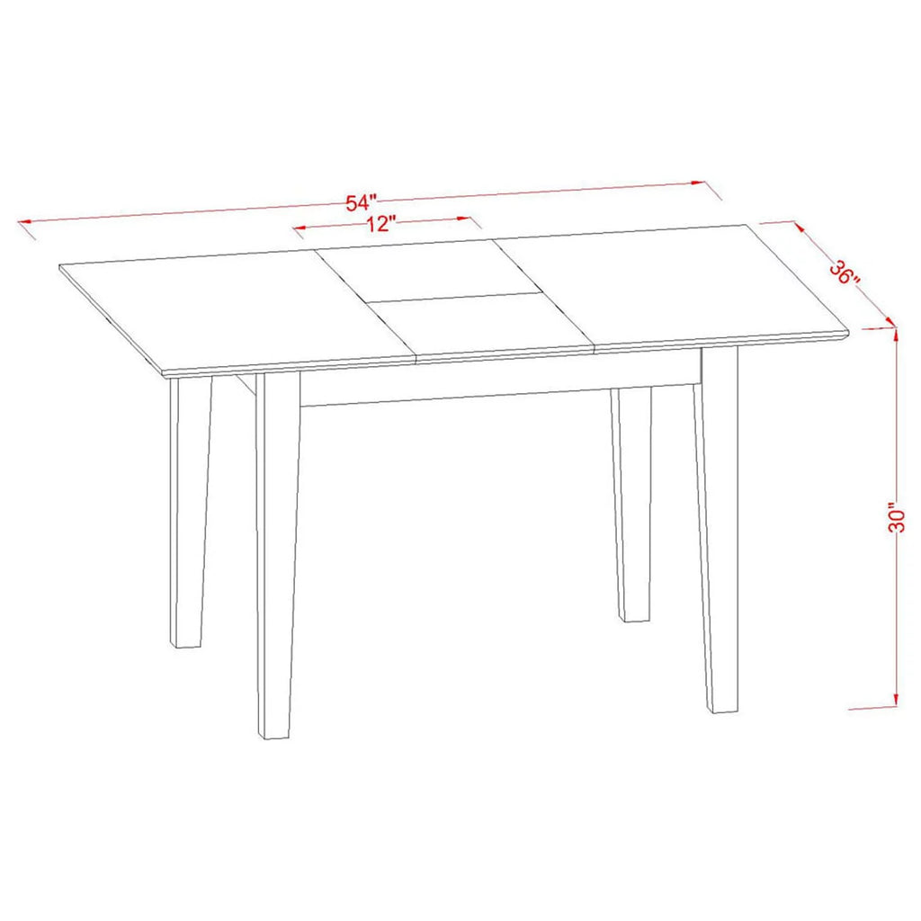5 Piece Wood Dining Set X67234