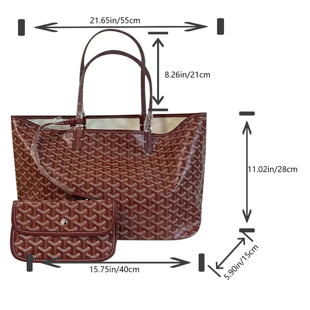 Canvas Hobo Tote Bag Set with Purse and Wallet 2PCs P69235