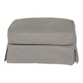 Grey Upholstered Pillow Top Ottoman A50514
