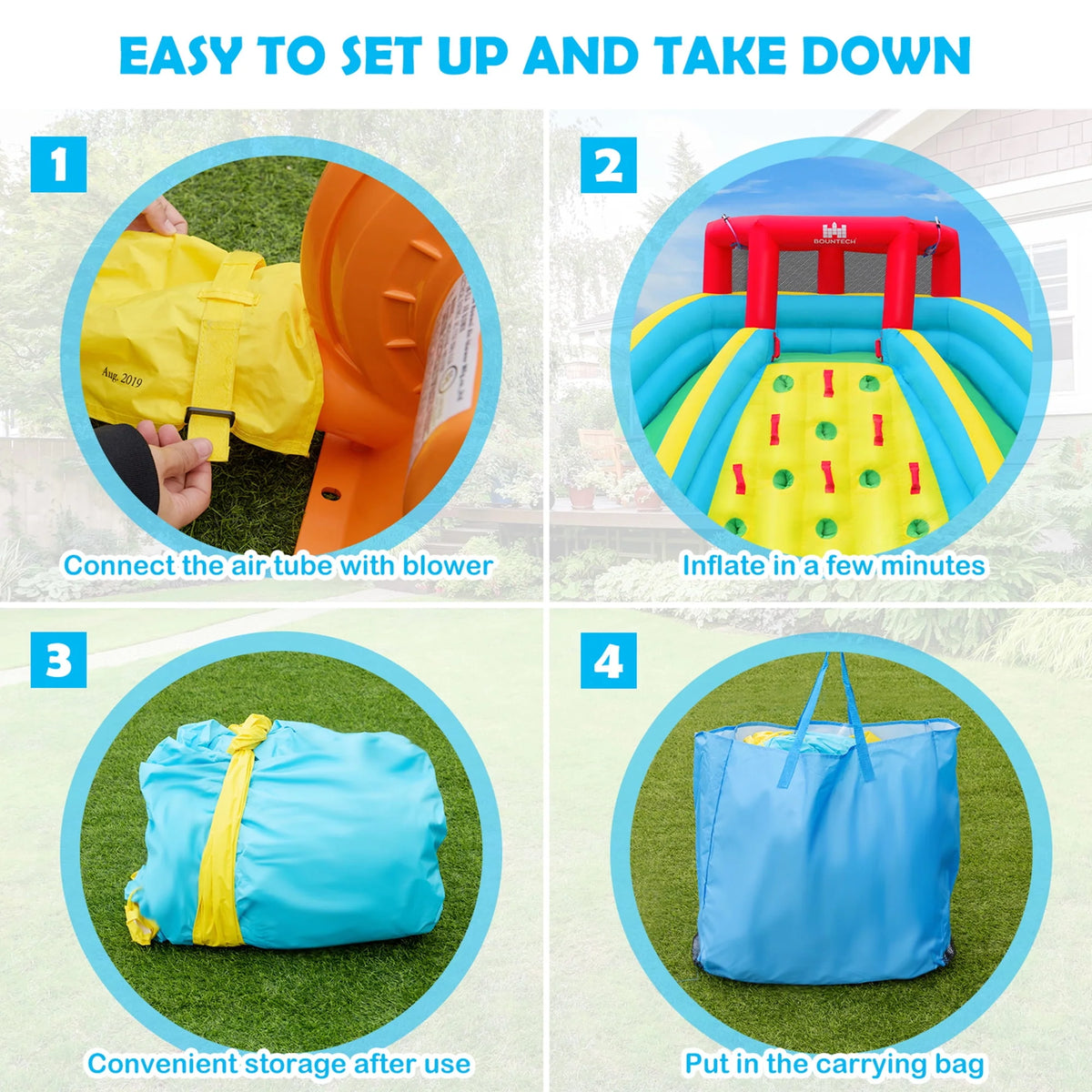Inflatable Water Slide Park Splash Pool T274