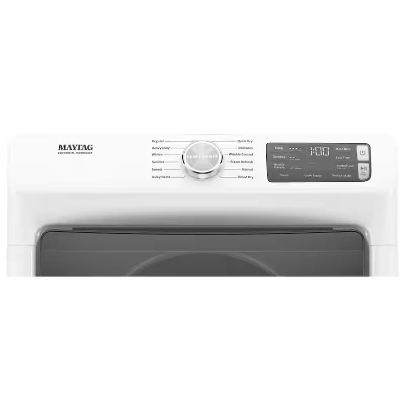 White 7.3 cu. ft. Electric Vented Dryer with Steam L8130