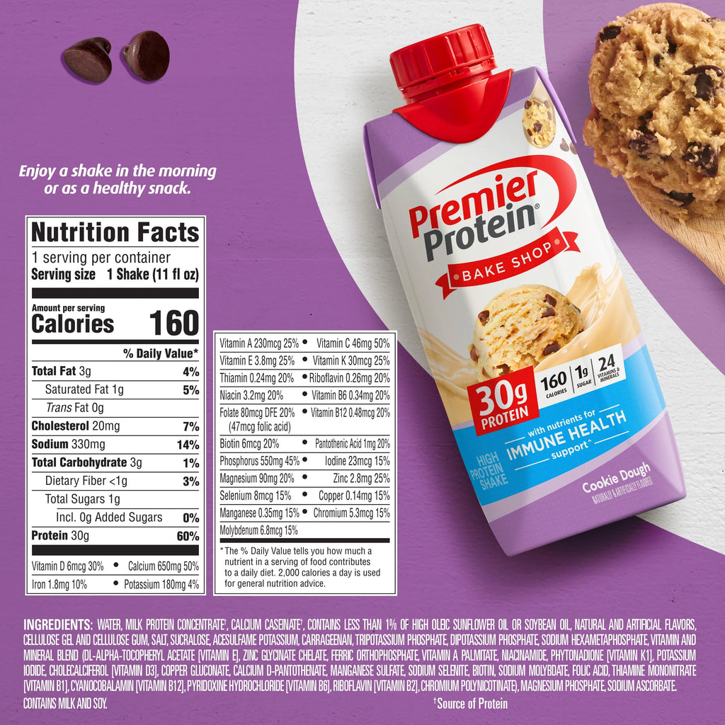 Cookie Dough 30g Protein Shake 11 fl oz 4 Ct W198