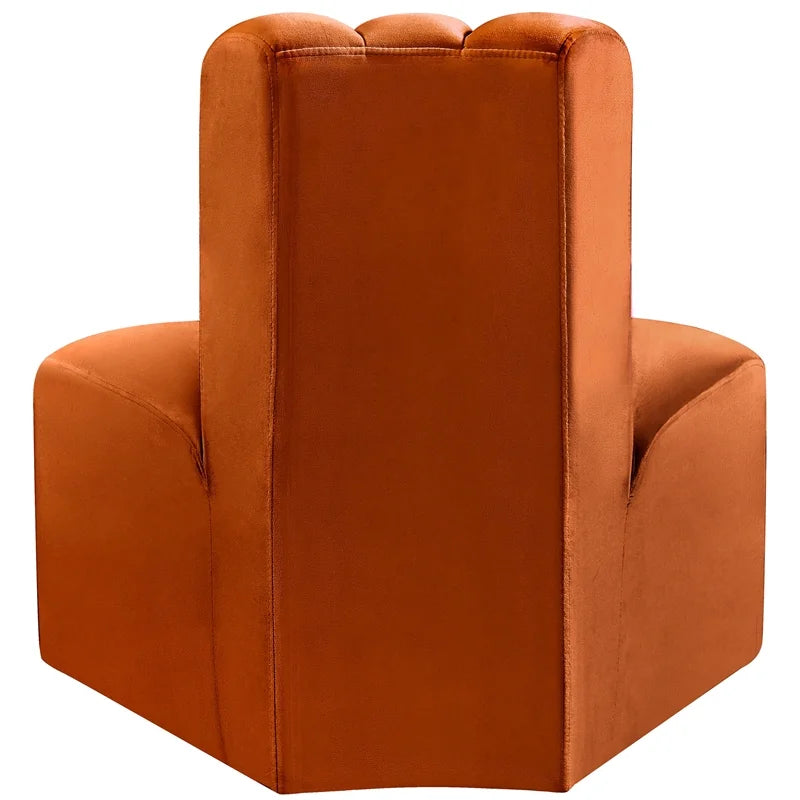 Cognac Velvet Corner U48182