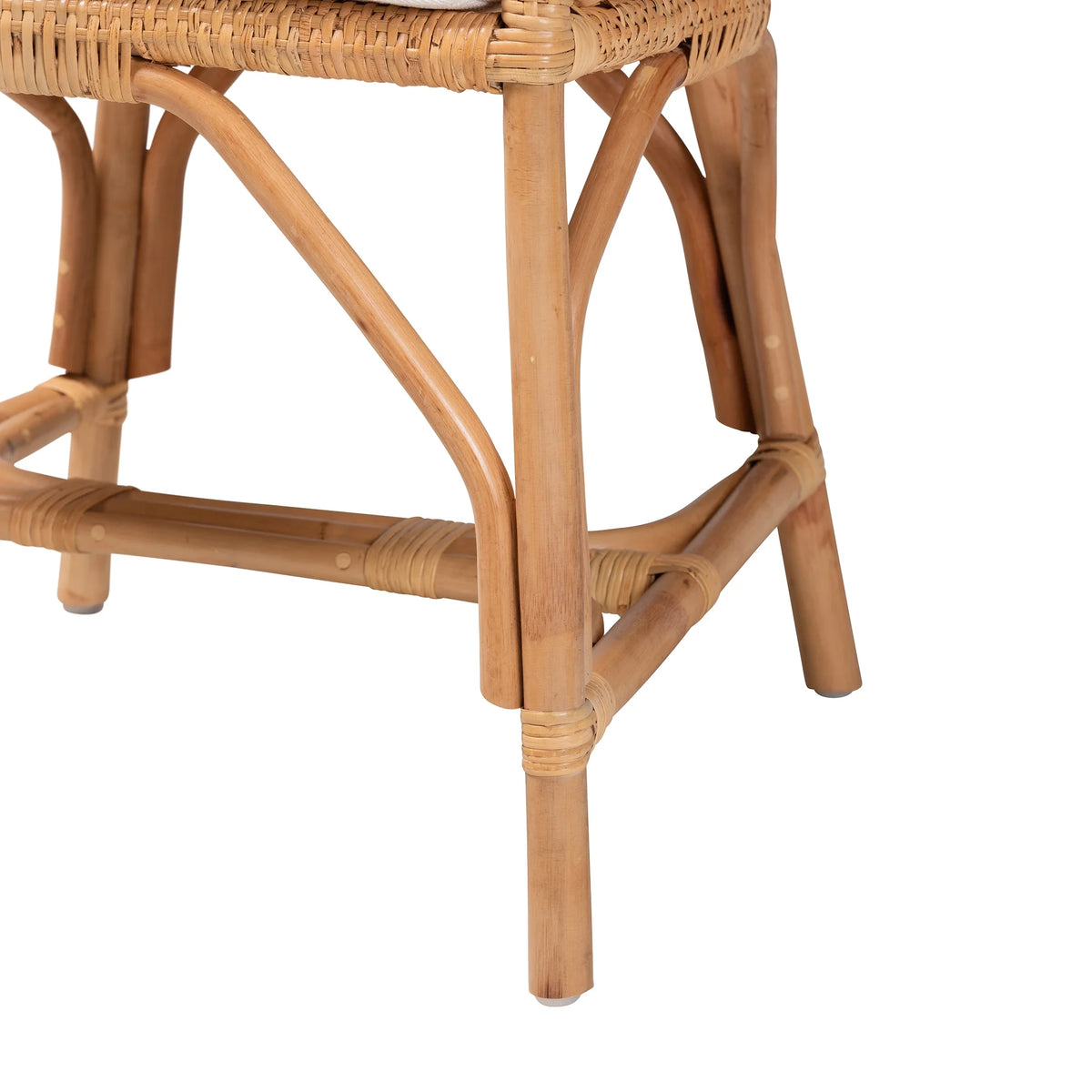Natural Brown Rattan Dining Chair Q812926