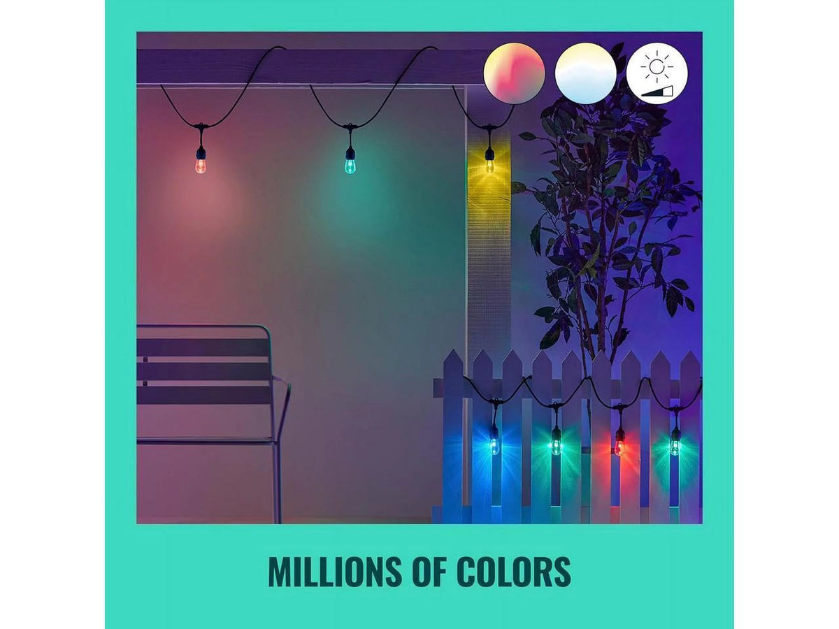 48ft Outdoor WiFi Color String Lights L6146
