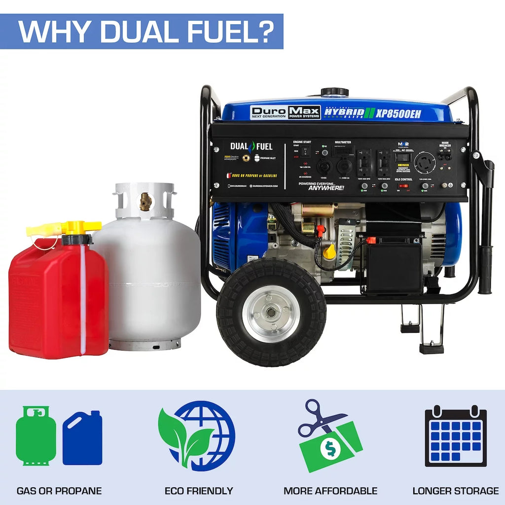 8,500-Watt Dual Fuel Portable Generator D20146