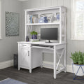 Small Computer Desk With Hutch L4505