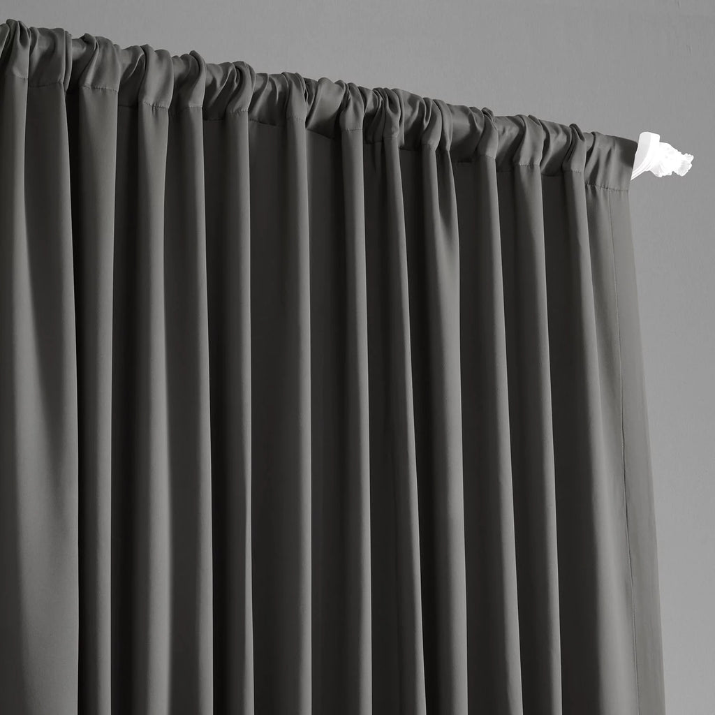 Anthracite Grey Extra Wide Blackout Curtain, 100W X 120L Z28531