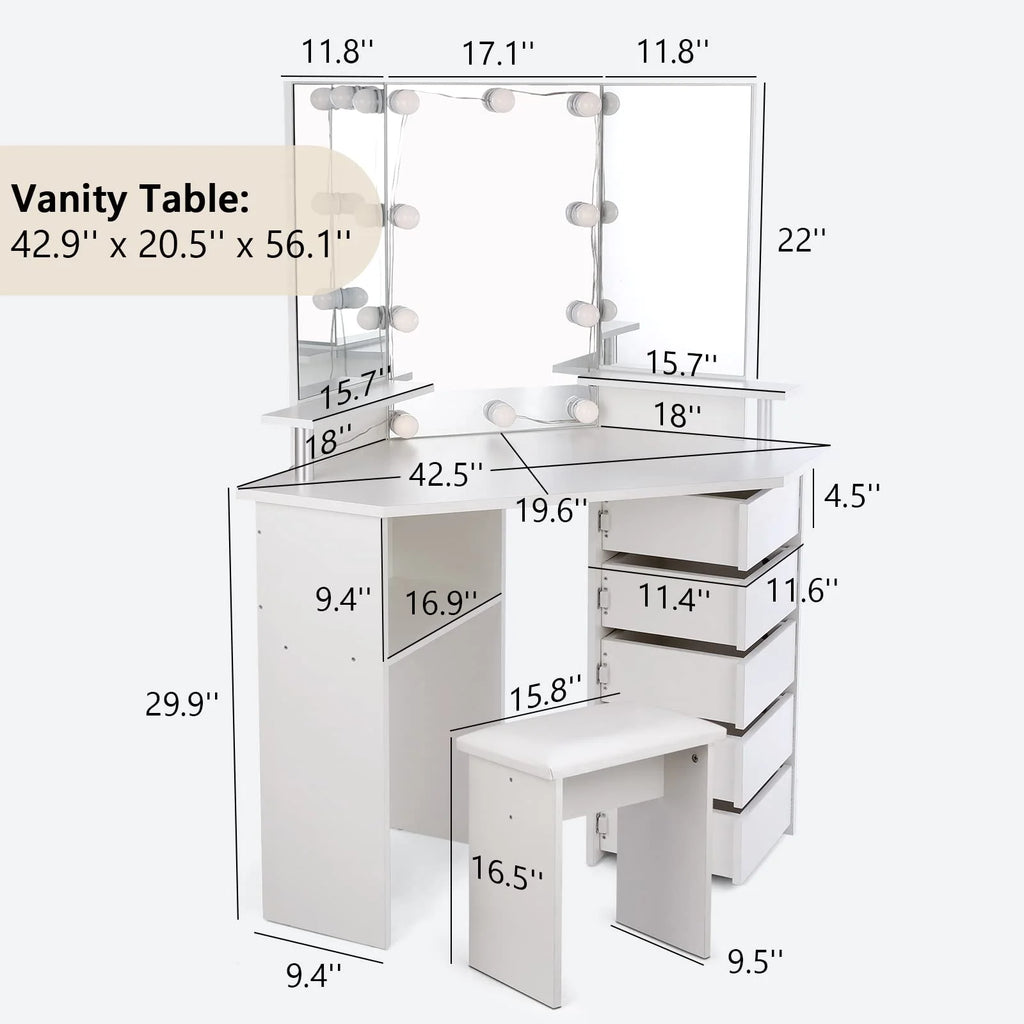 Vanity Table Stool Set V173406
