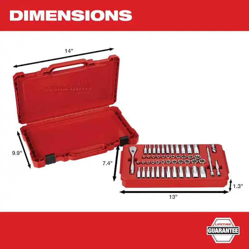 3/8 in. and 1/4 in. Drive SAE/Metric Ratchet and Socket Mechanics Tool Set (106-Piece) R9078