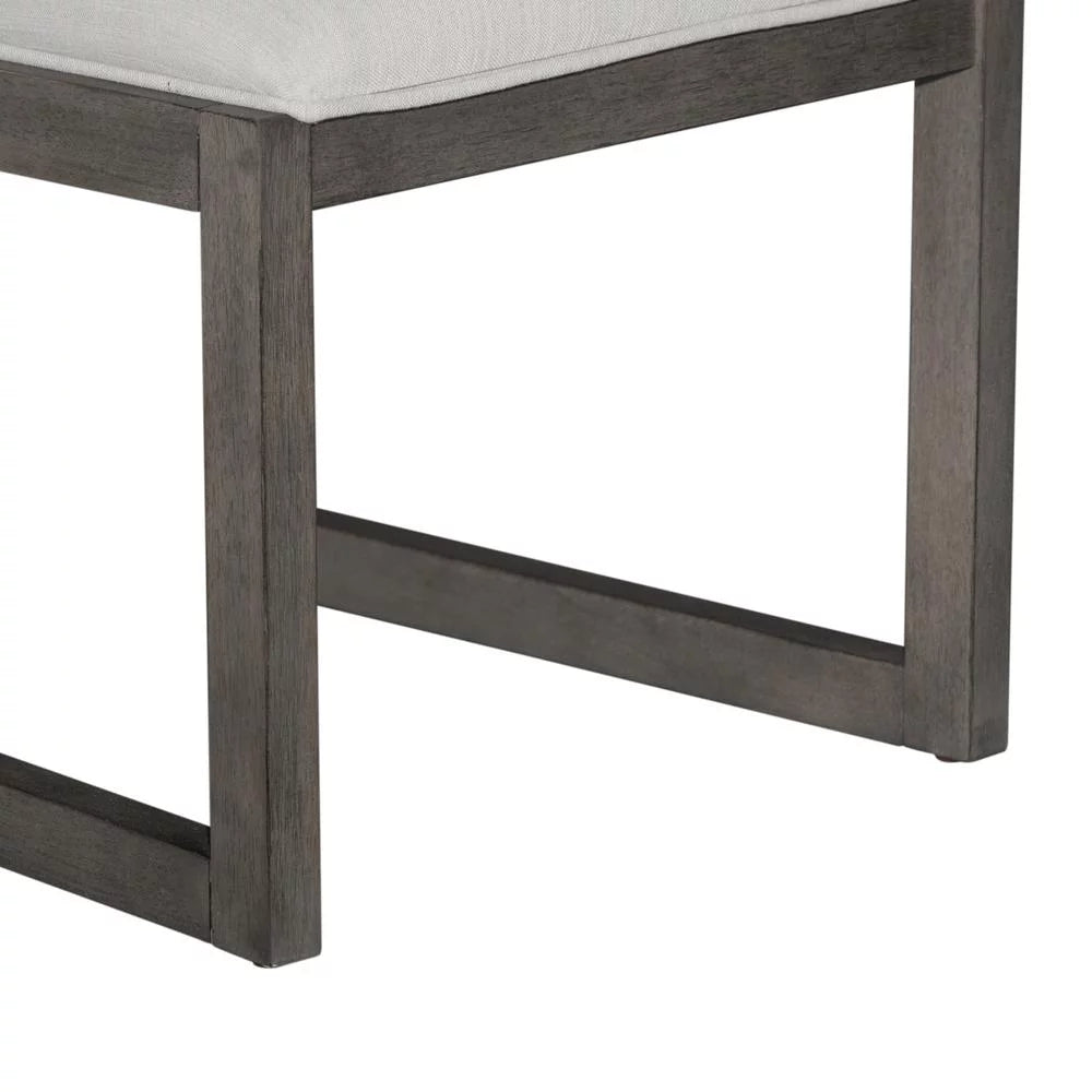Panel Back Side Chair Set of 2 Grey R64715