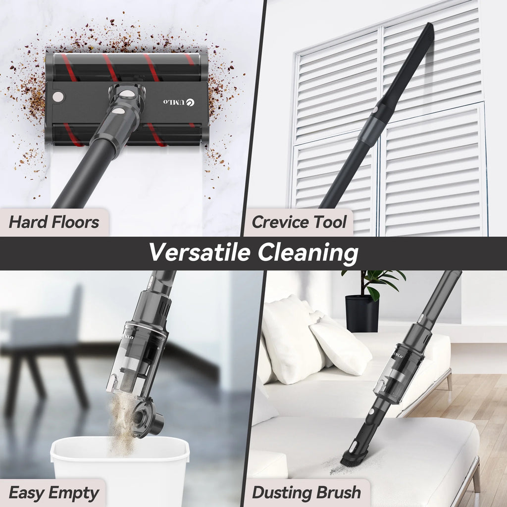 Cordless 6-in-1 Stick Vacuum, 22kPa Double Brush Lightweight Handheld Vacuum U950738