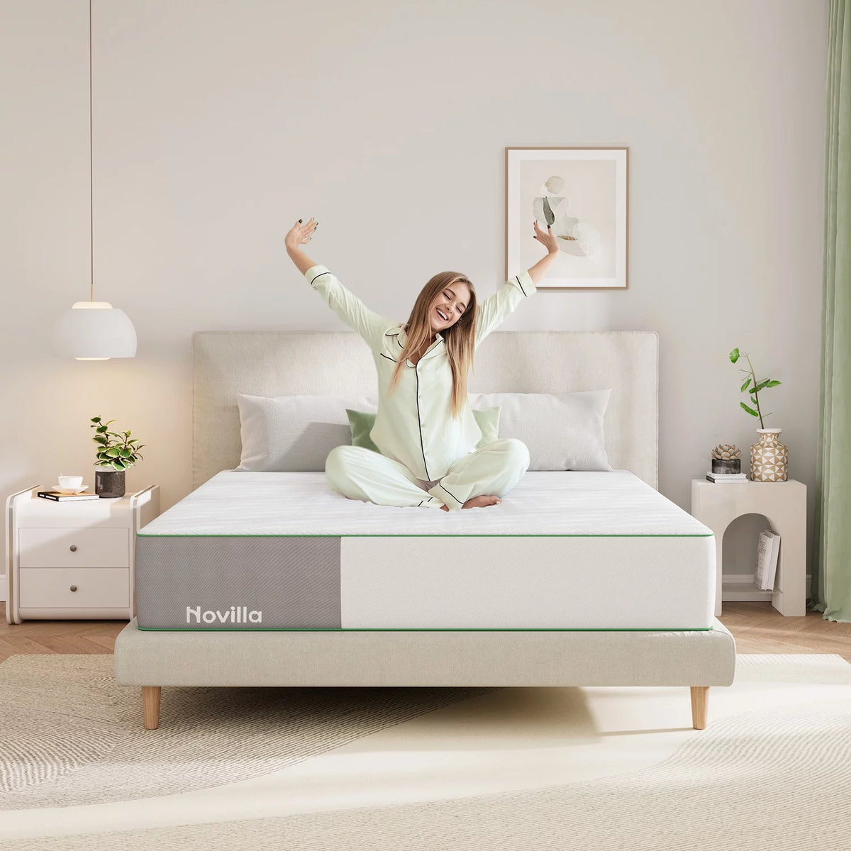 10'' Medium Firm Gel Memory Foam Mattress, Full Size N422
