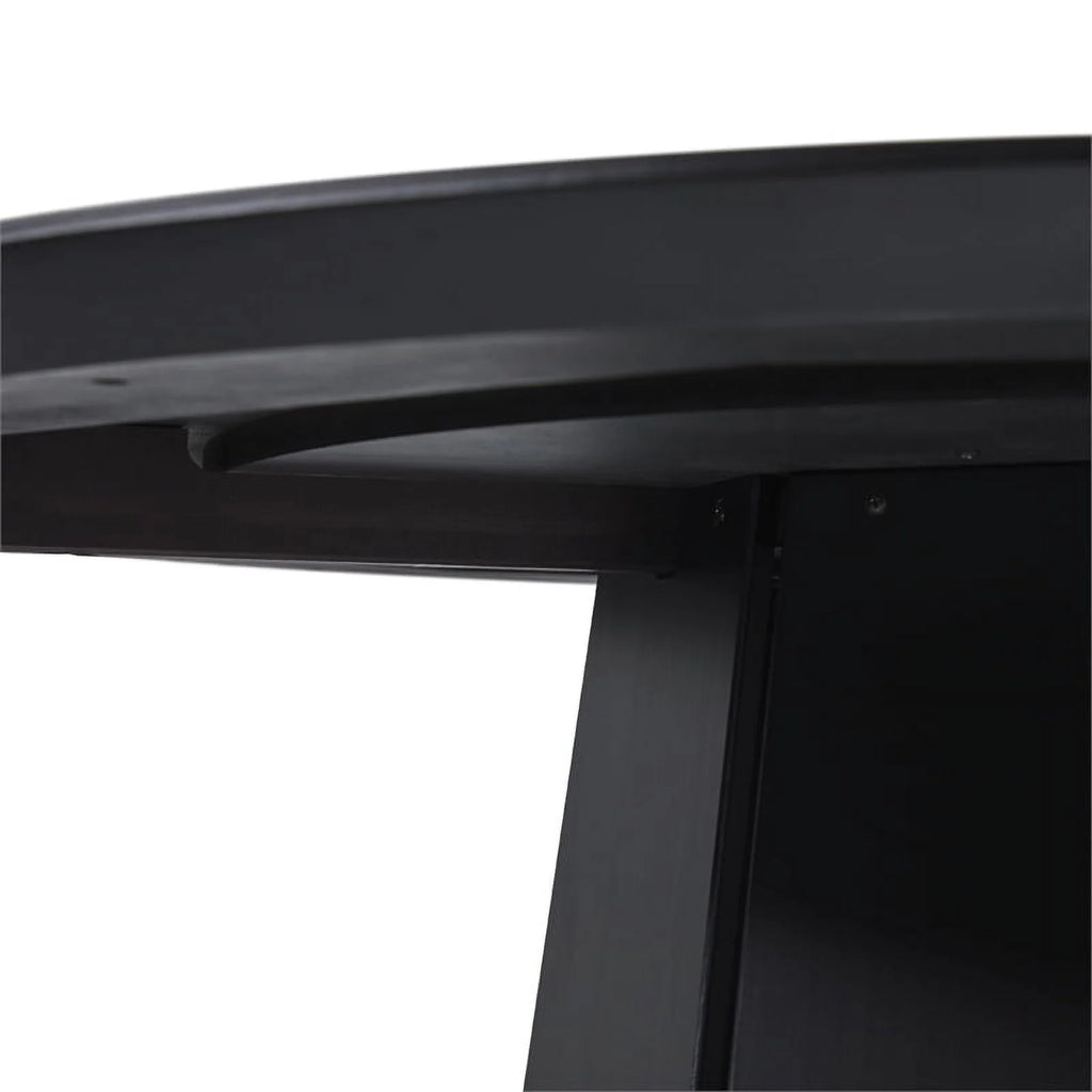 Black Round Pedestal Dining Table E41468