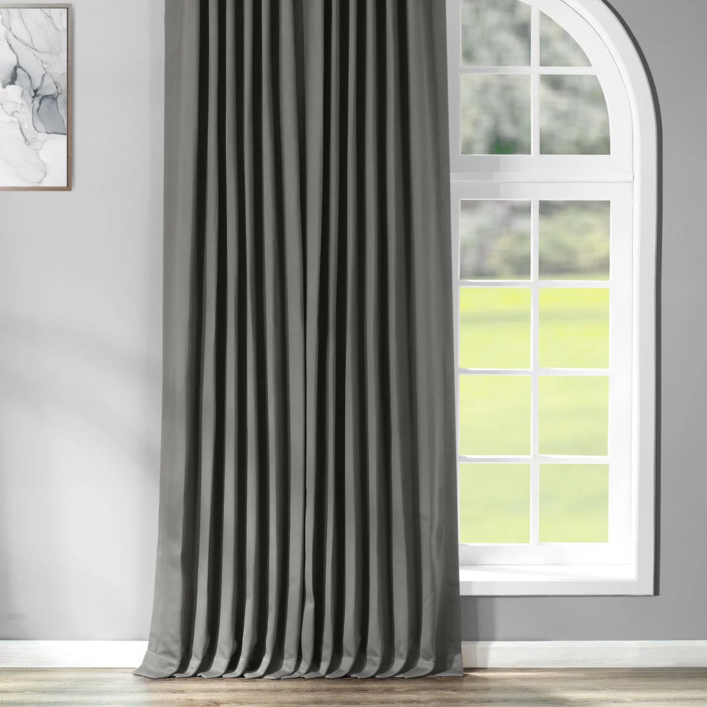 Anthracite Grey Extra Wide Blackout Curtain, 100W X 120L Z28531