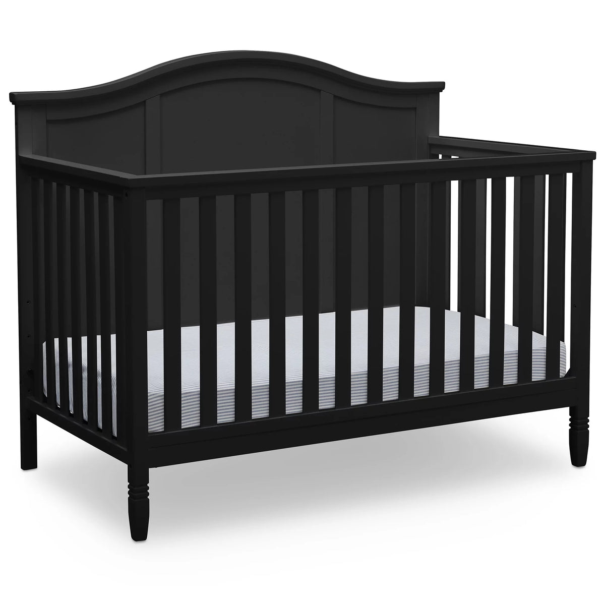 Black Convertible Baby Crib K1857