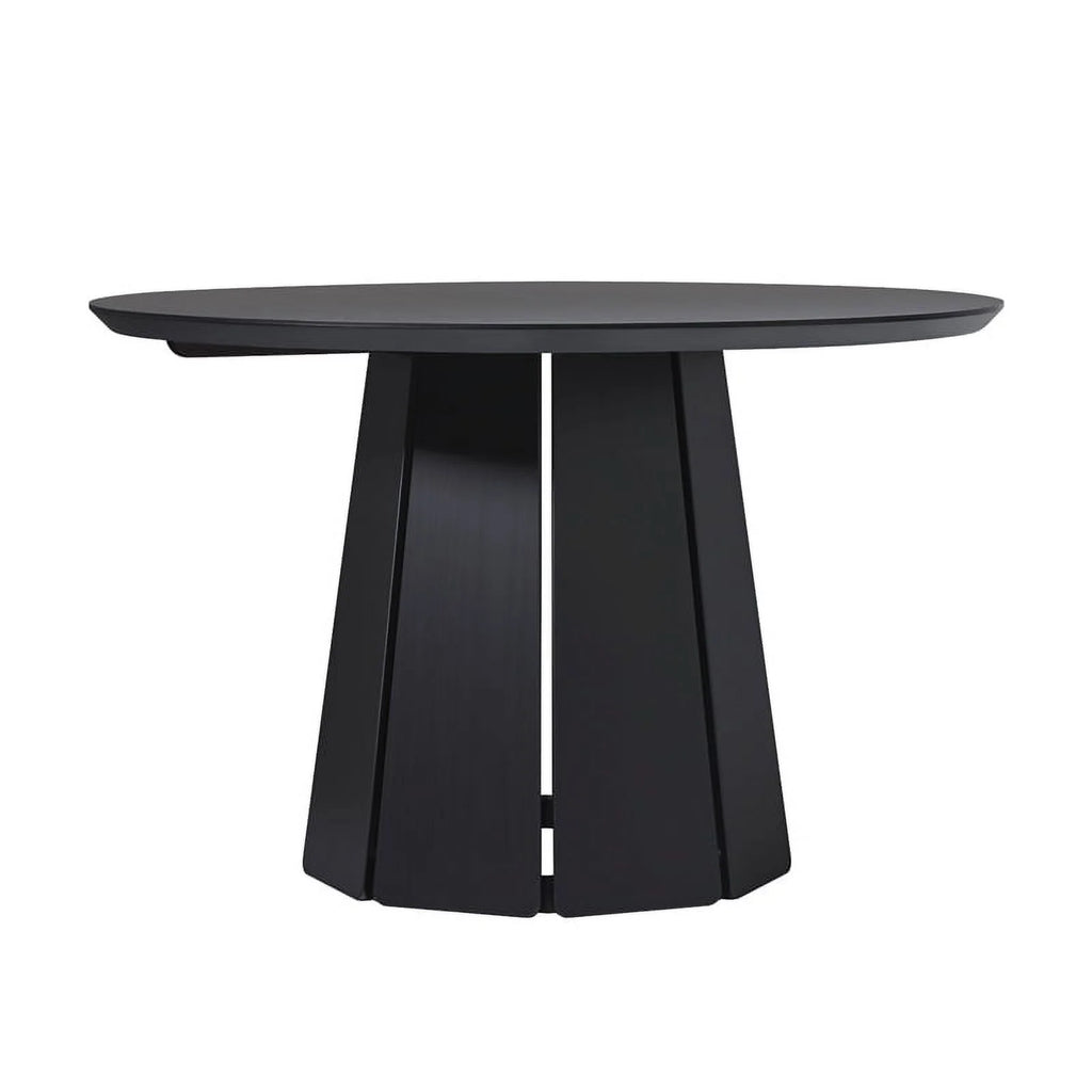 Black Round Pedestal Dining Table E41468
