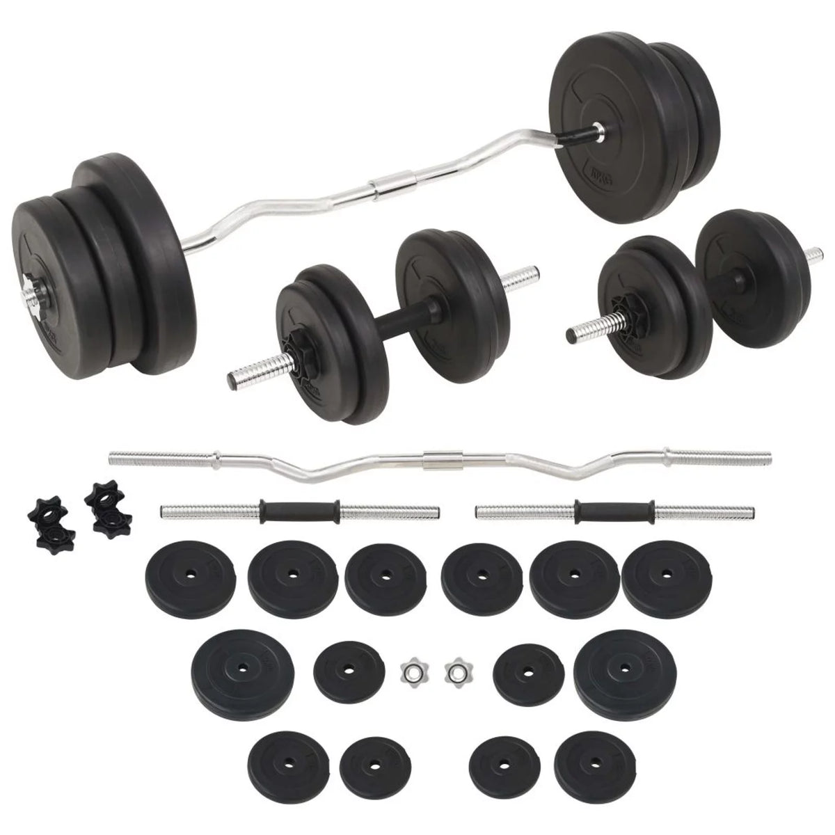 Barbell and Dumbbell Set 132.3 lb R5738