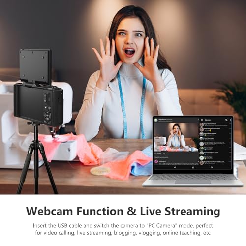 4K 64MP Digital Camera with 32GB Micro SD Card K597