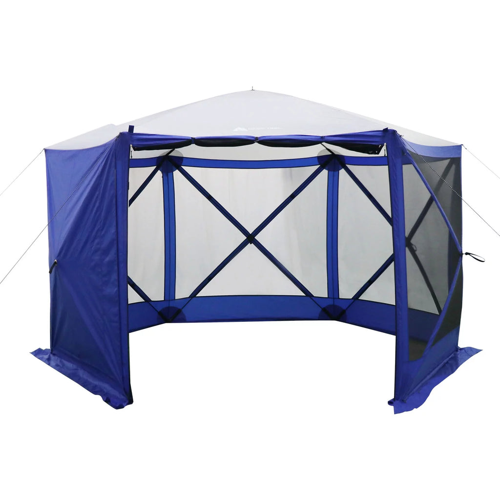 6 Hub Outdoor Camping Screen House, 1 Room, Blue Y587