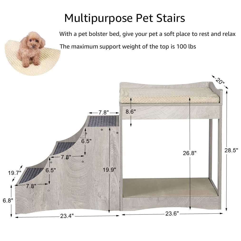 Pet Bunk Bed with Removable Step A270742