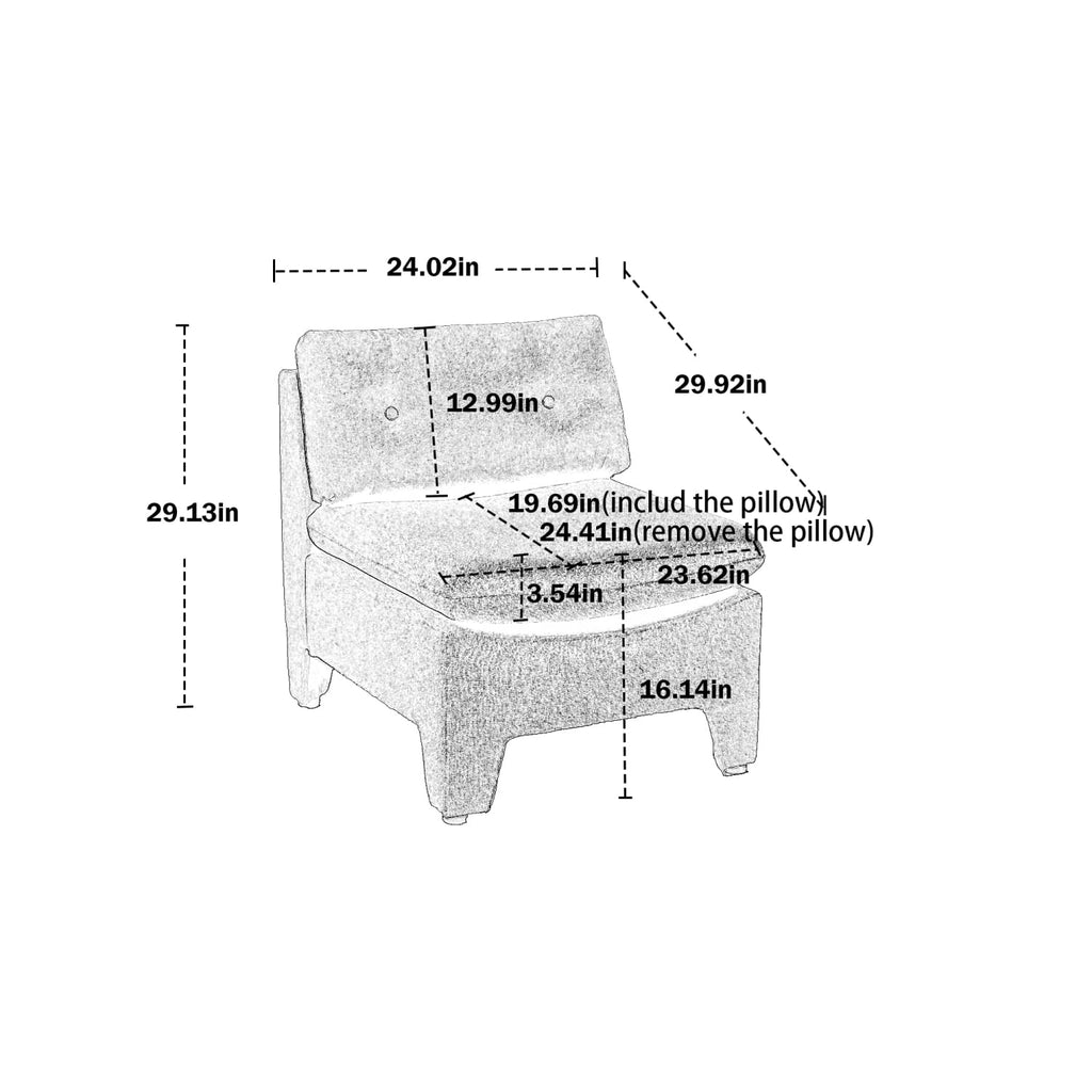Oversized Linen Accent Barrel Chair O5954