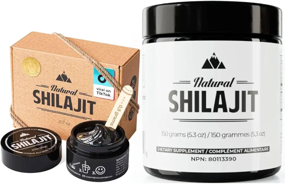 Shilajit Resin Bundle with Fulvic Acid & Trace Minerals M693815