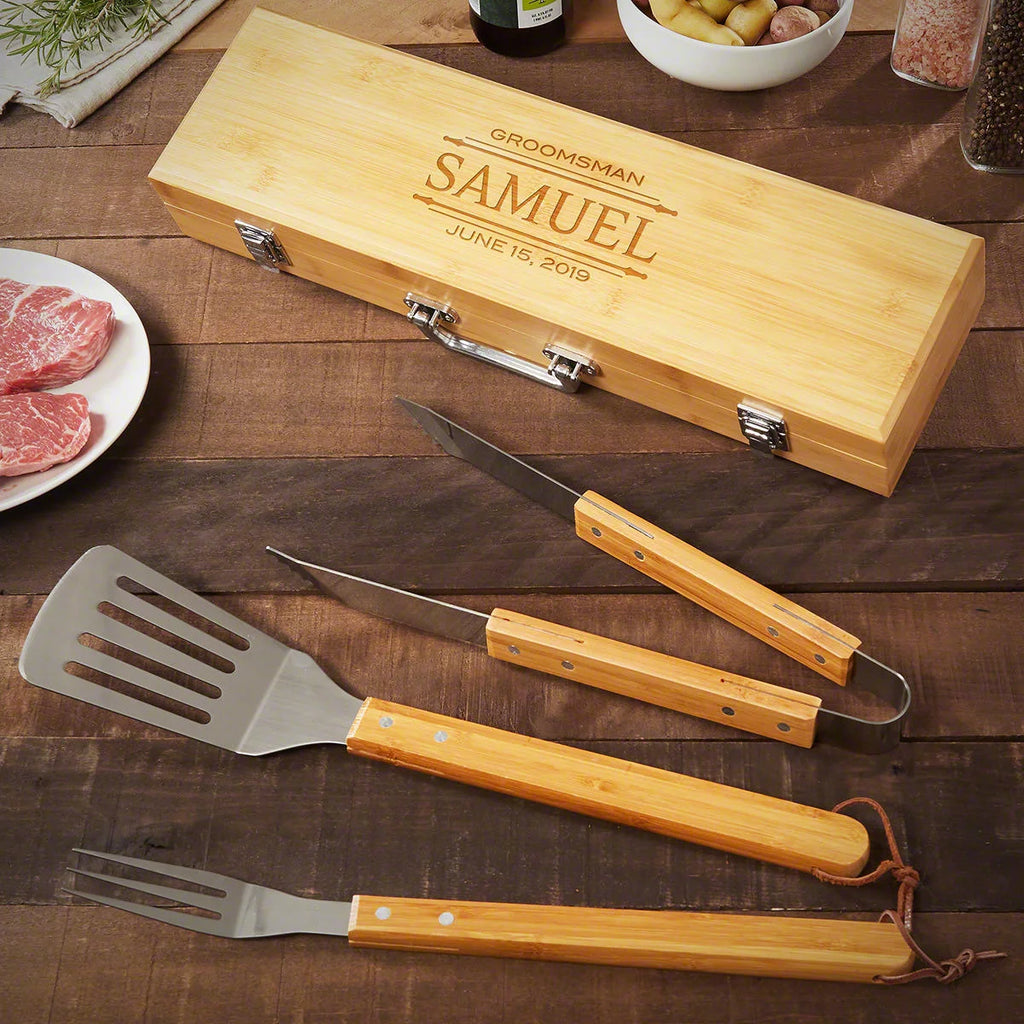 Bamboo Barbecue Tools O679872