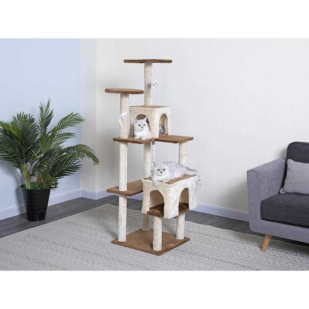Kitten Cat Tree Condo with Scratching Board L2302