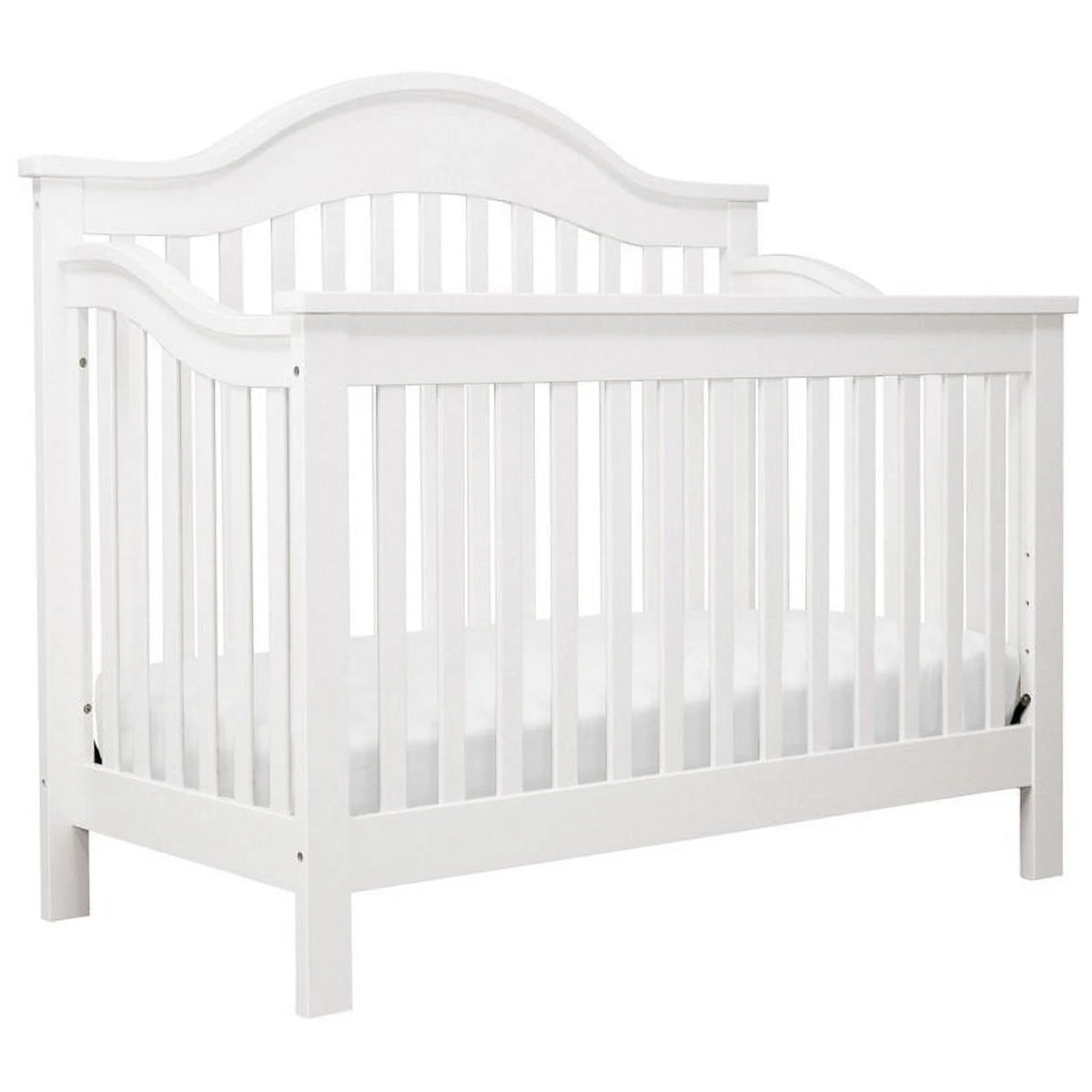 4-in-1 Convertible Wood Crib in White O767159