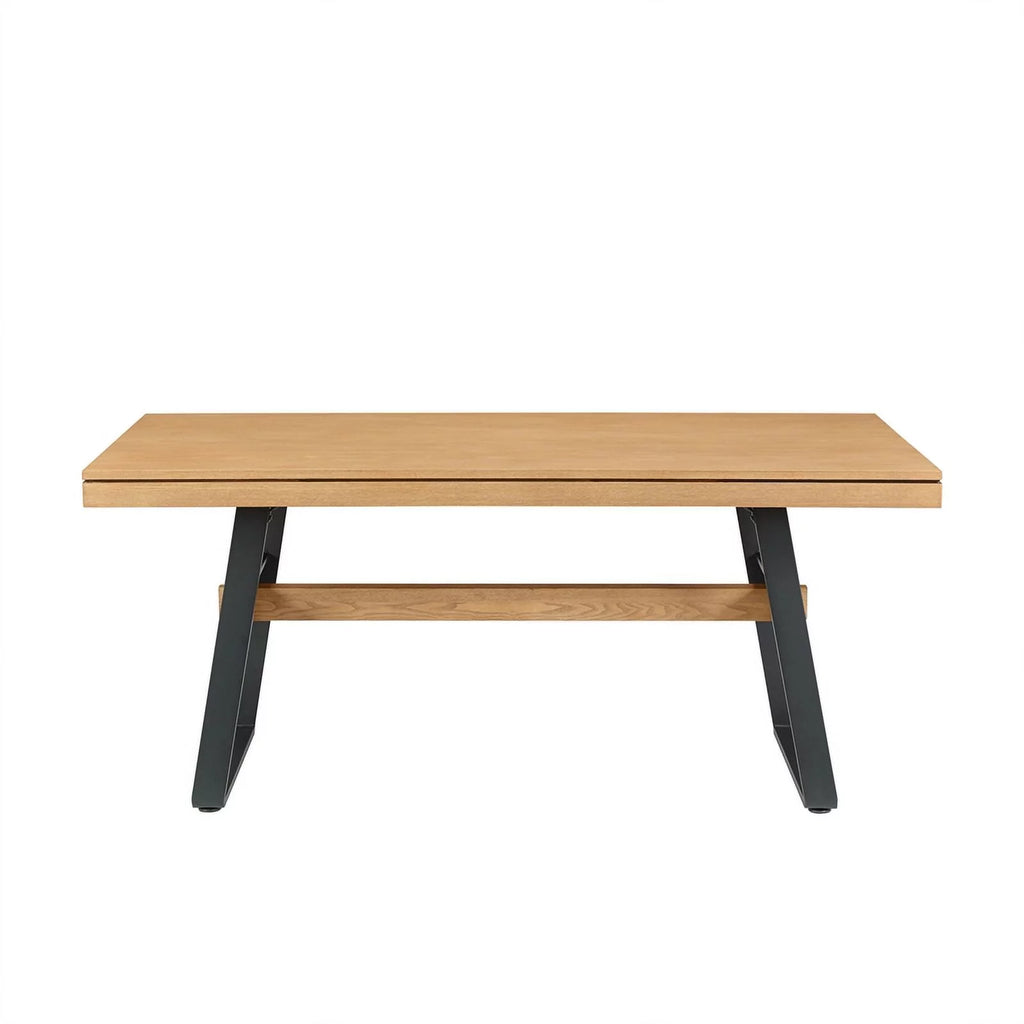 72" Light Oak Wood Dining Table O669258