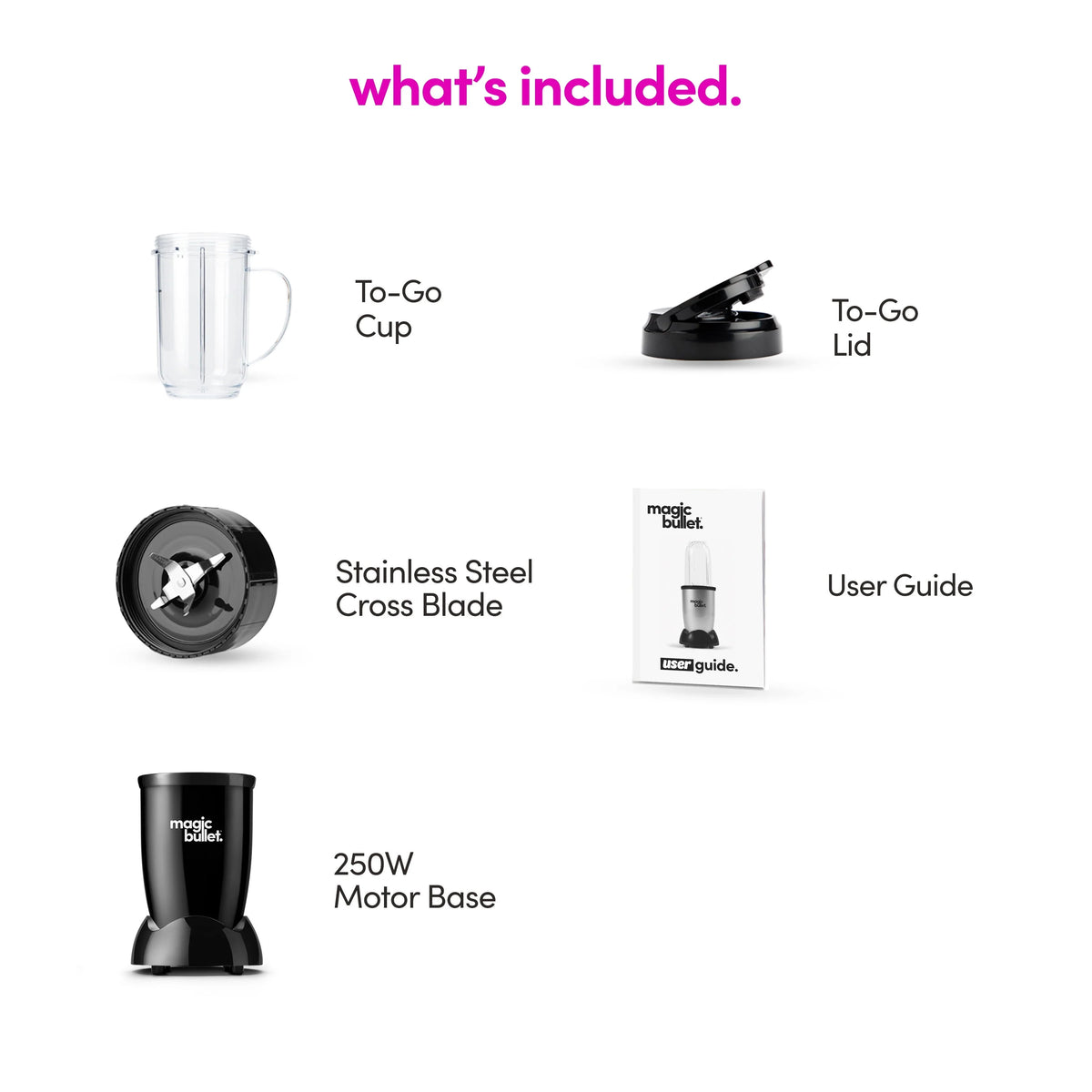 4 Piece Personal Blender Black O14391
