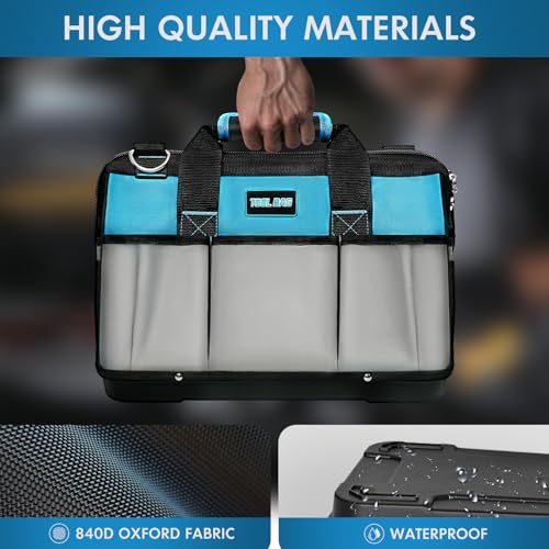 16 Inch Heavy Duty Tool Bag Organizer with Adjustable Strap S432986