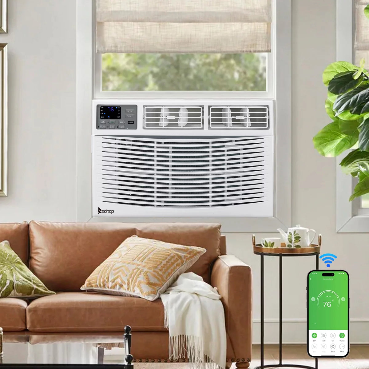 12000BTU 115V White Window-Mounted Air Conditioner with Remote Control Z60707