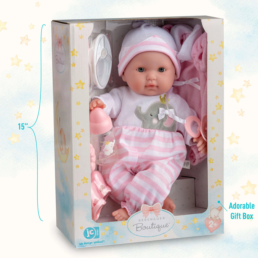 15" Soft Body Baby Doll Gift Set Y412