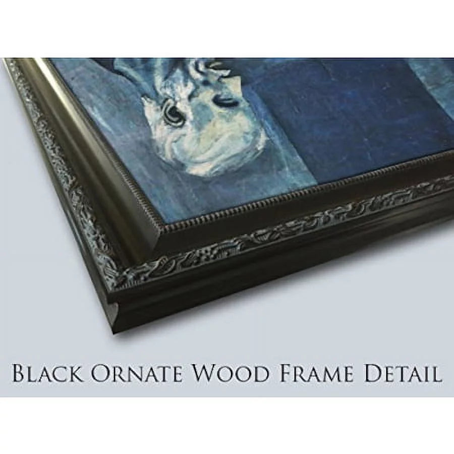 Black Ornate Wood Framed Art Print E458193
