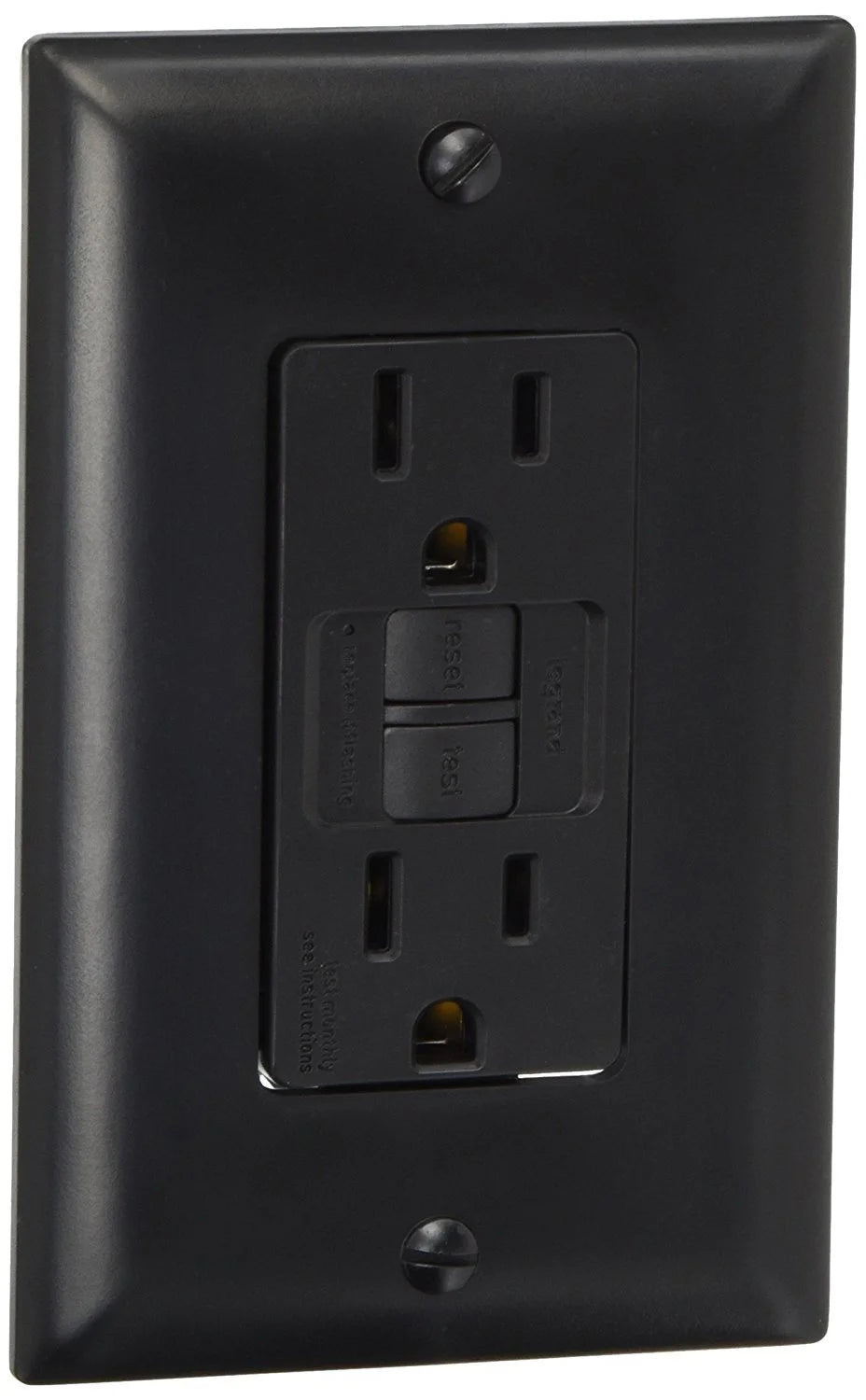 Black 15A GFCI Outlet F833860