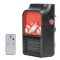 800W Plug-In Space Heater with Remote Control, Black G607