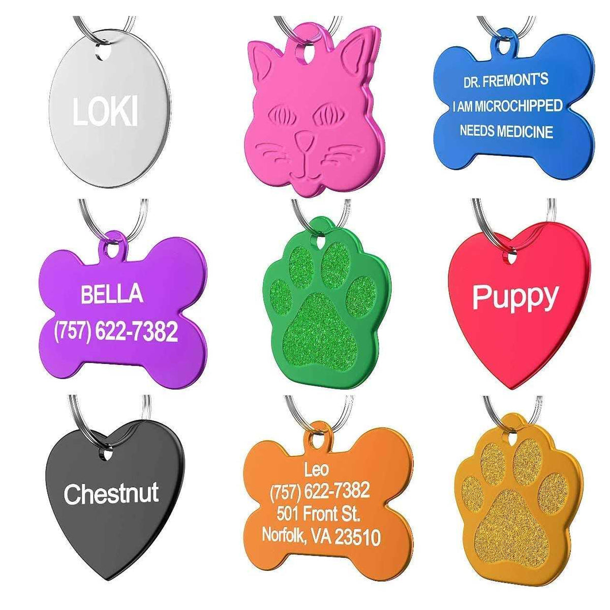 Custom Pet ID Tag V98943