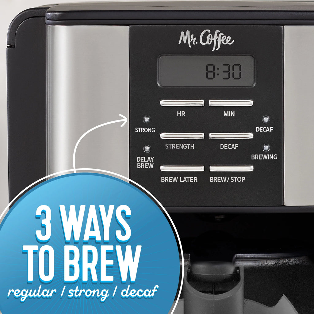 12 Cup Coffee Maker with Decaf Function J195