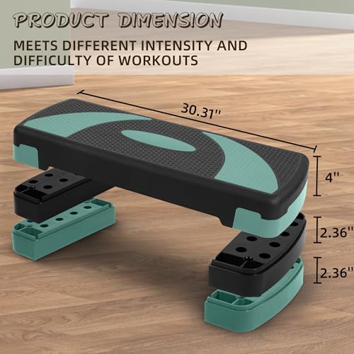 Adjustable Step Aerobic Platform with 4 Risers M1149