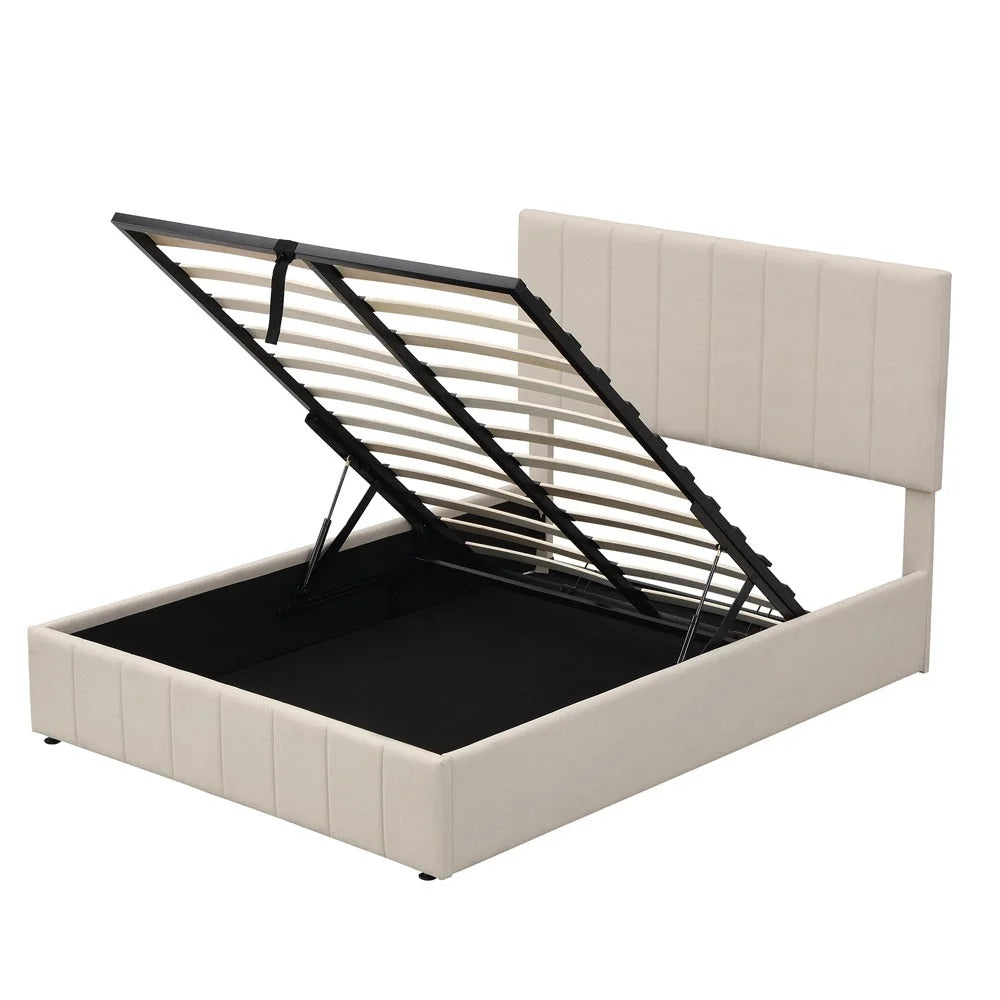Full Size Upholstered Linen Blend Bed G80909
