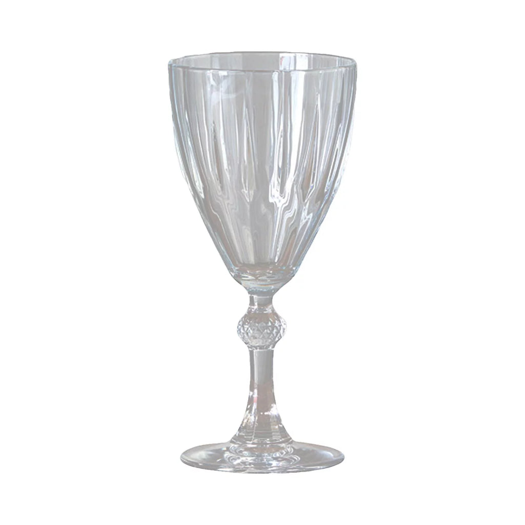 Red Glass Champagne Glasses 245ml Z2004